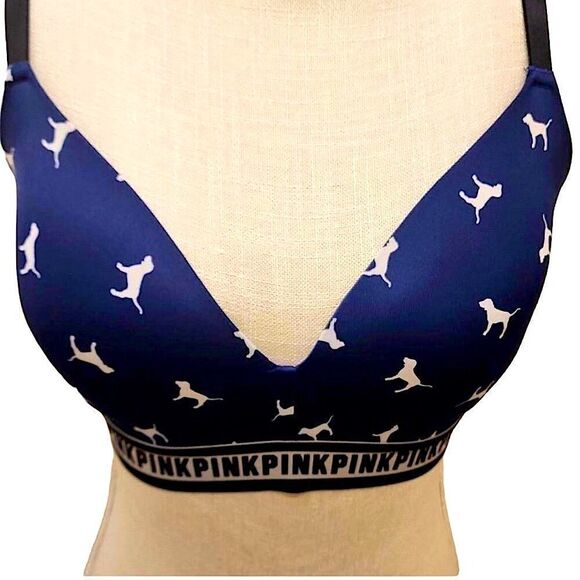 Victoria’s Secret pink dog wireless bra, size 34D - Picture 1 of 5